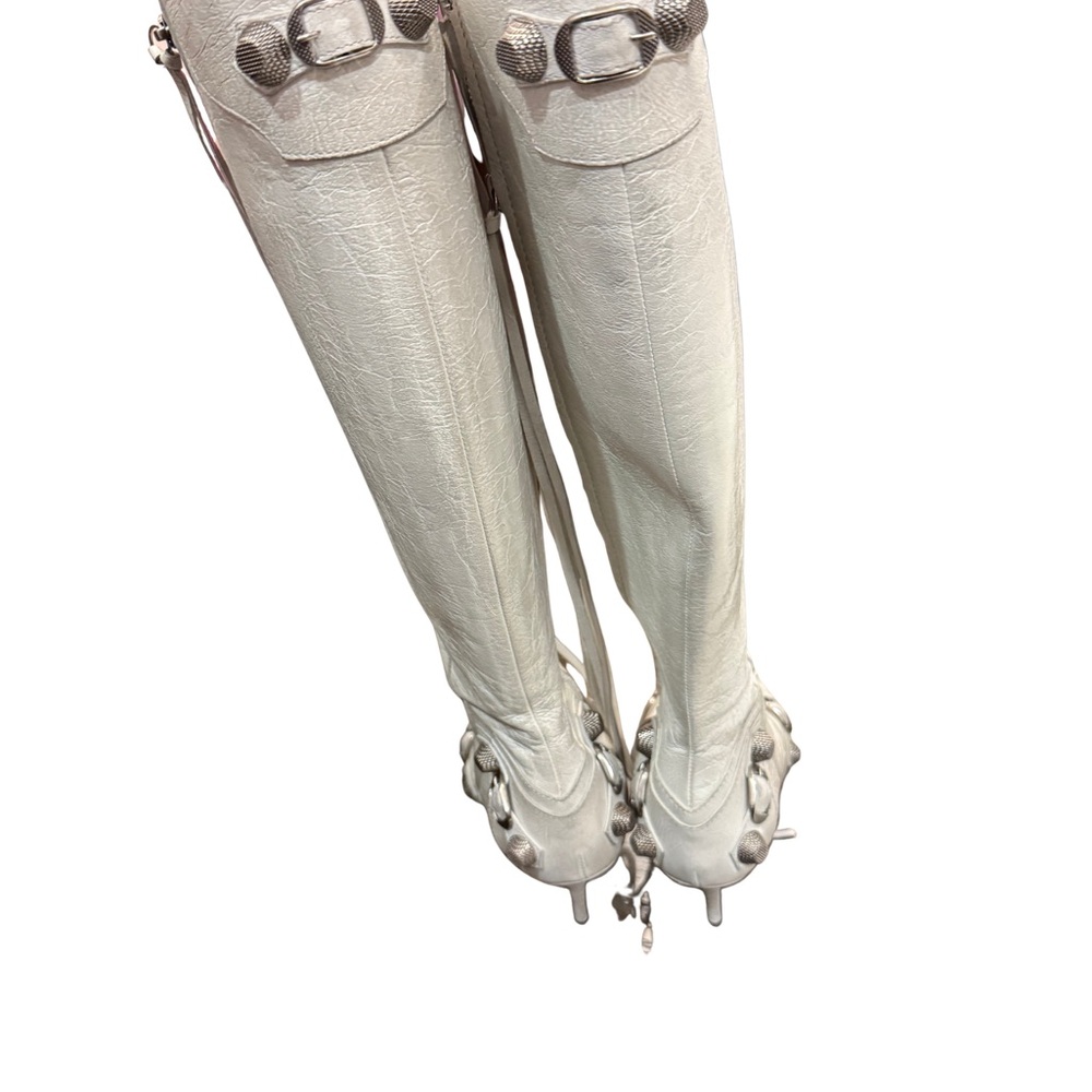 Balenciaga Cagole White Knee-High Boots worn once! - Picture 6 of 9